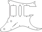 Ibanez® RG 350DX Style Pick Guard - Click Image to Close